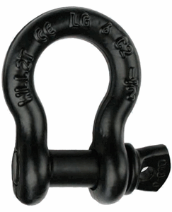 3.25 Ton Black Bow Shackle