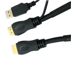 30m HDMI Lead, Male to Male with USB Power