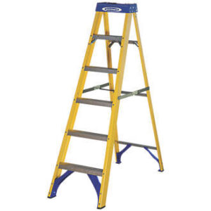 6 Tread Fibreglass 1.7 Metre Swingback Step Ladders