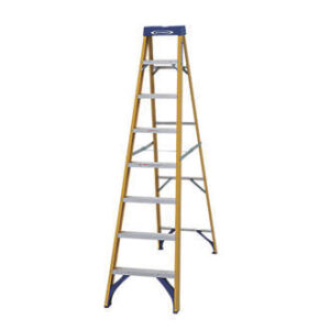 8 Tread Fibreglass 2.2 Metre Swingback Step Ladders