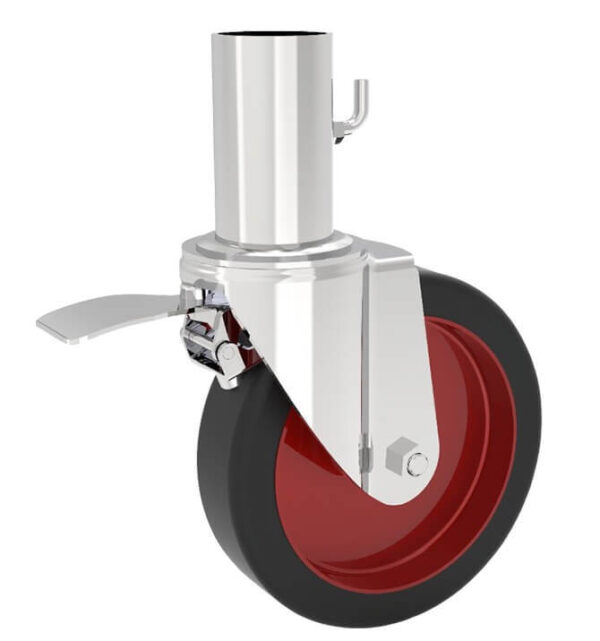 1ft Castor Wheel with Pipe