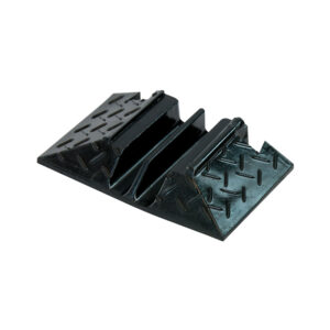 Black 2 Channel Cable Ramp End Terminal