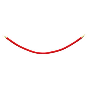 Gold Barrier Rope - Red Velvet