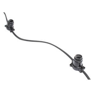 20 Metre Festoon Lighting with 20 BC Lampholders at 1 Metre Spacing
