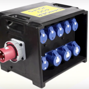 PCE MERZ A81 Power Distribution Box 63A 3ph In - 3x32A 1ph & 6x16A 1ph