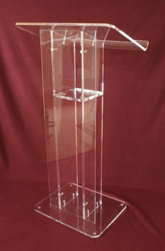 Perspex Lectern