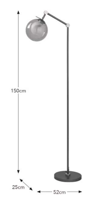 Molecular Industrial Metal Floor Lamp