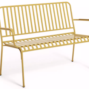 2 Seater Yellow Garden bench