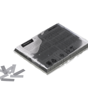 55 X 17mm Paper Confetti Rectangles Silver