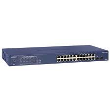 NETGEAR 24-Port Smart Gigabit PoE+ Switch w/ 2 x SFP Ports (190W)