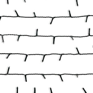 Warm White Outdoor LED String Lights 10m (Black Cable)
