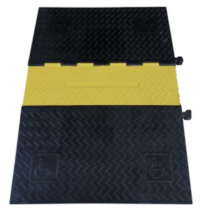 Black & Yellow 5 Channel Cable Ramp (Wheelchair Ramp)