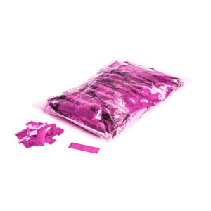 55 X 17mm Metallic Confetti Rectangles Pink