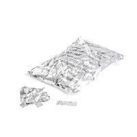 55 X 17mm Metallic Confetti Rectangles White