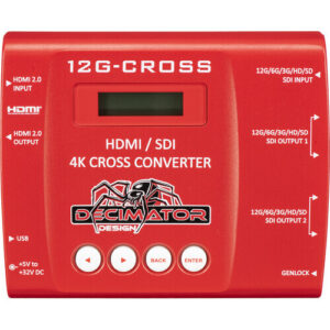 Decimator Design 12G-CROSS 4K HDMI/SDI Cross Converter
