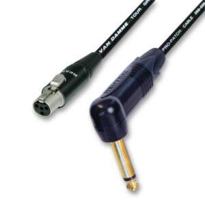1/4" Jack to Mini XLR 1m